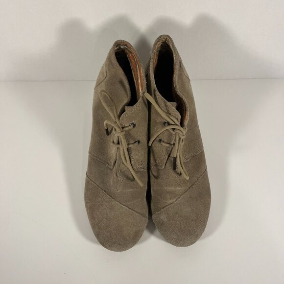 TOMS Ankle Boots Beige Size 10 Women's - Picture 4 of 7